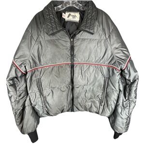 COMFY SKI Raven Industries Inc Puffer Jacket Gray Down Filled Men's L